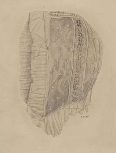 Child's Lace Cap by Raymond Manupelli, index of american design, 1935-1942