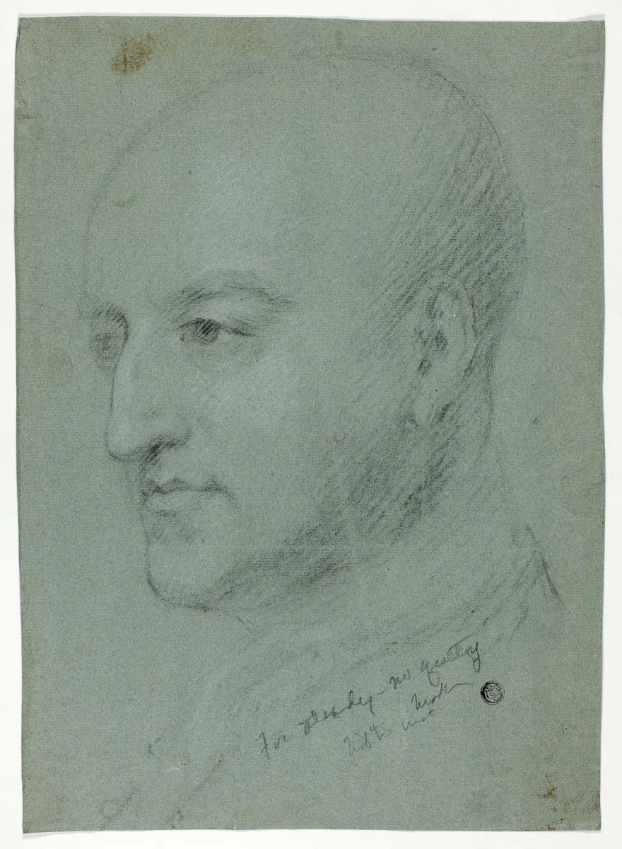 Head of a Man (recto); Head of a Woman (verso) by Jonathan Richardson
Giovanni Battista Piazzetta
Godfrey Kneller, drawing, 1710-1720