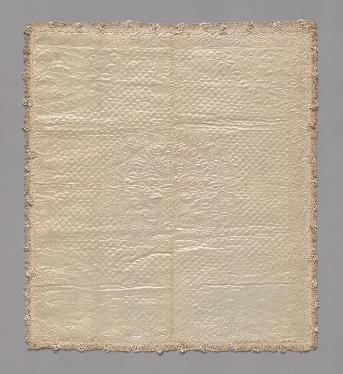 Christening Cover by Mary Philipse Morris, textile, 1748-1768