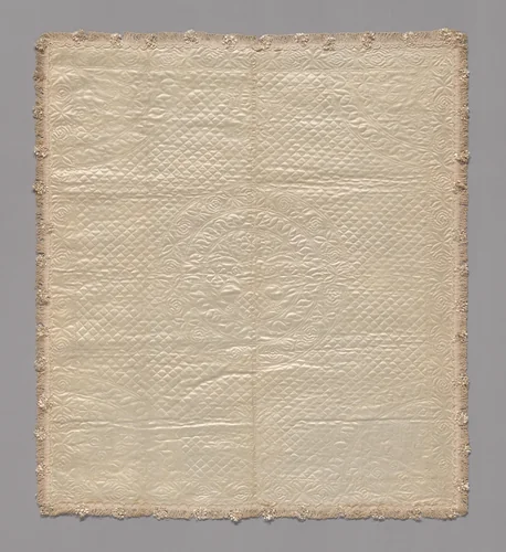 Christening Cover by Mary Philipse Morris, textile, 1748-1768