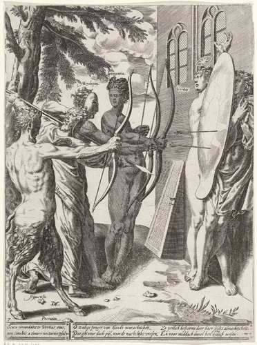 Waarheid beschermt de gelovige tegen al het kwaad by Unknown, print, 1566-1578