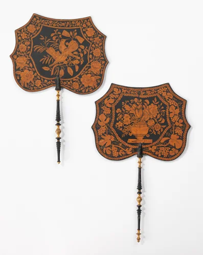 Fan by Christiana Hummer, artwork, 1837