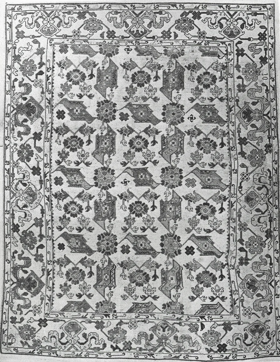 Imitation "Bird" Carpet by Romania, textile, 1901-1925