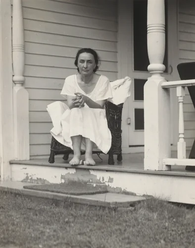 Georgia O'Keeffe by Alfred Stieglitz, photograph, 1936-1937