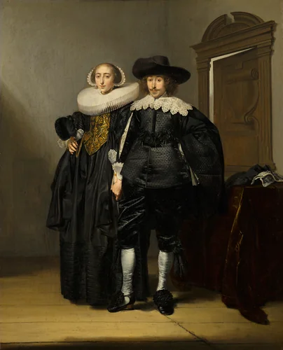 Portrait of a Married Couple by Pieter Codde, painting, 1634
