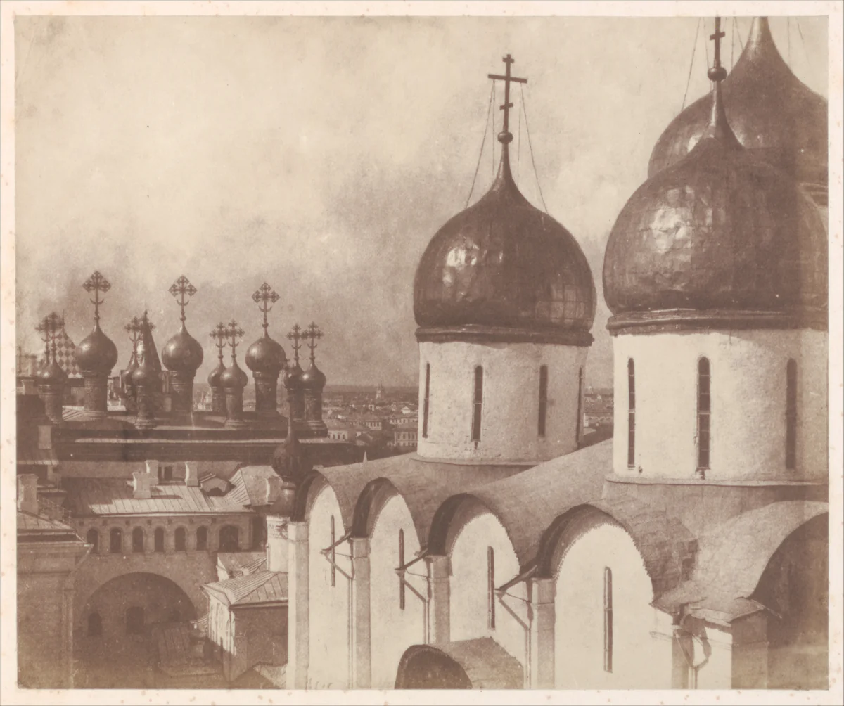 Moscow, Domes of Churches in the Kremlin by Roger Fenton, photograph, 1852