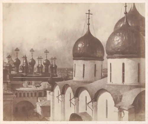 Moscow, Domes of Churches in the Kremlin by Roger Fenton, photograph, 1852