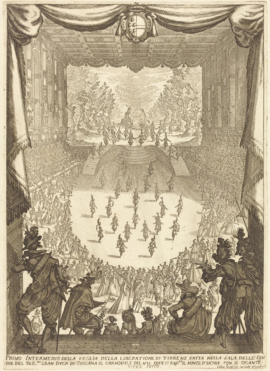First Intermezzo by Jacques Callot, print, 1617