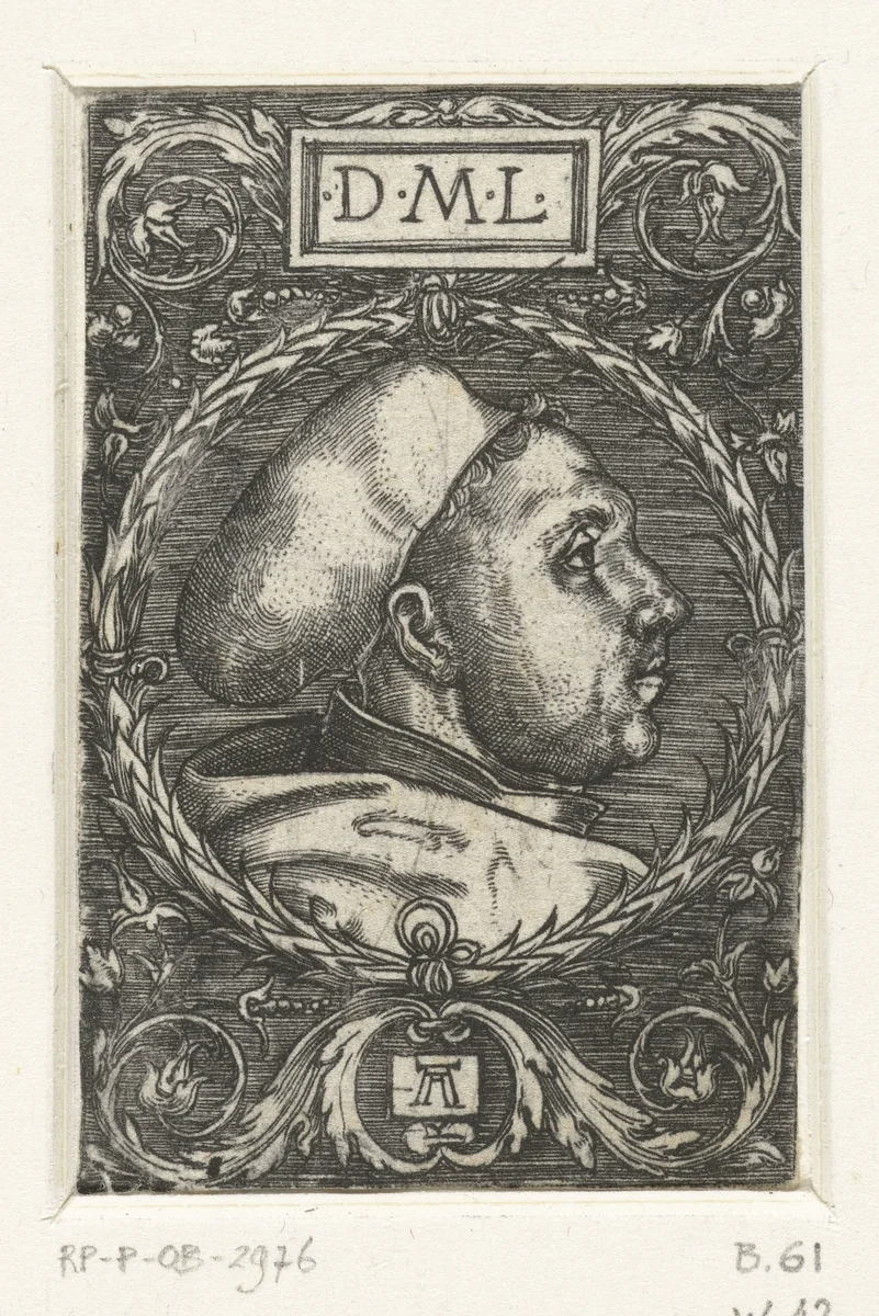 Portret van Martin Luther by Unknown, print, 1521-1538