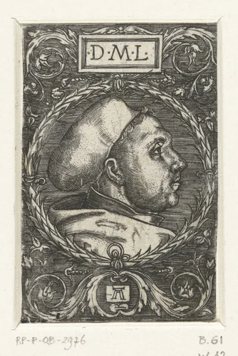 Portret van Martin Luther by Unknown, print, 1521-1538