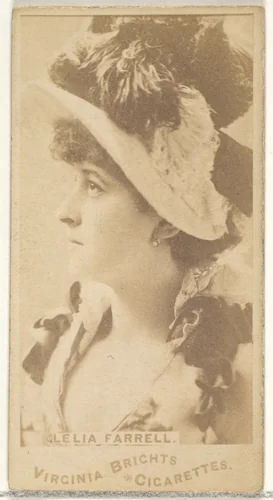 Leila Farrell, from the Actors and Actresses series (N45, Type 1) for Virginia Brights Cigarettes by Allen & Ginter, photograph, 1885-1891