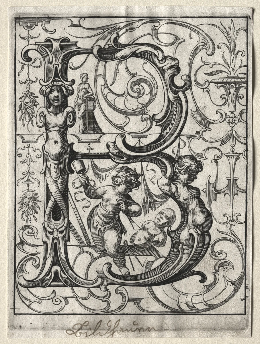 New ABC Booklet: B by Lucas Kilian, print, 1627