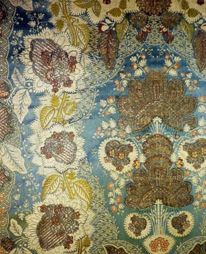 Panel (Dress Fabric) by France, textile, 1715-1735
