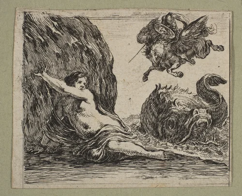 Persée et Andromede by Stefano della Bella, print, 1644