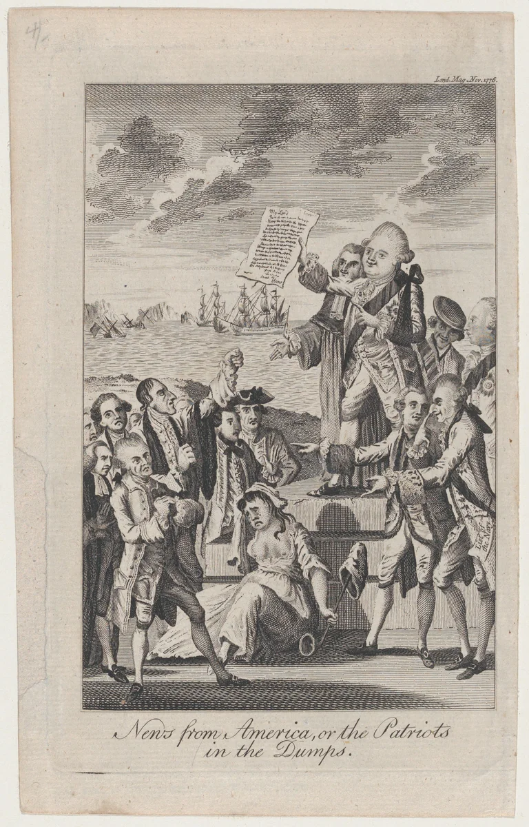 News from America, or the Patriots in the Dumps by anonymous, print, 1776