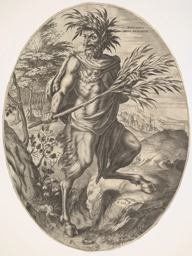 Sylvanus, from "The Rural Gods" by Cornelis Cort, print, 1565