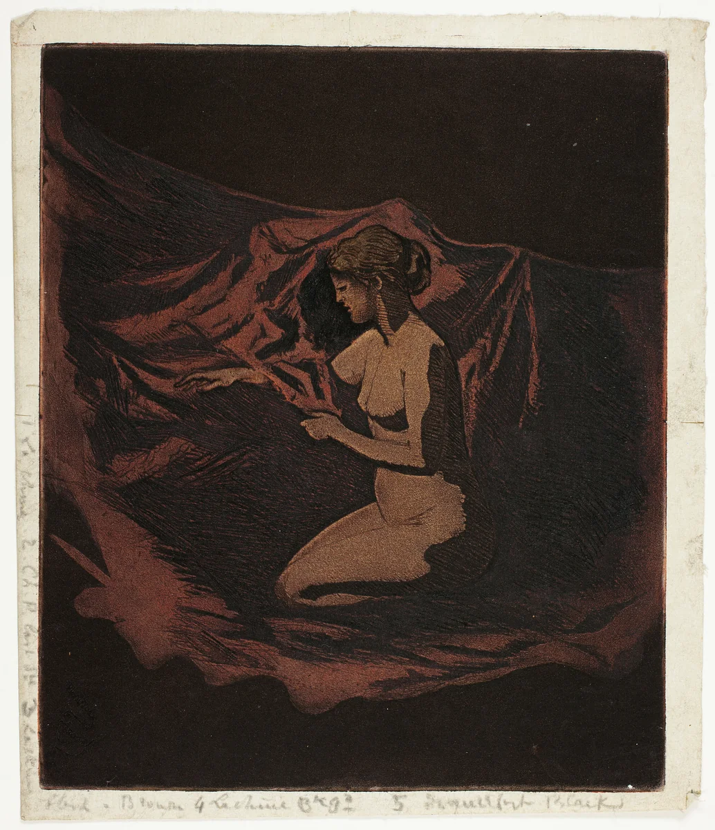 Embers Glow by Theodore Roussel, print, 1890-1897