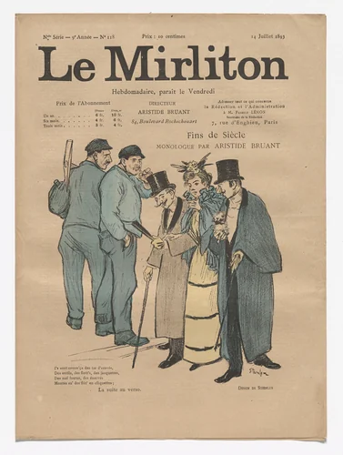 Le Mirliton, no. 118 by Théophile-Alexandre Steinlen, periodical, 1893