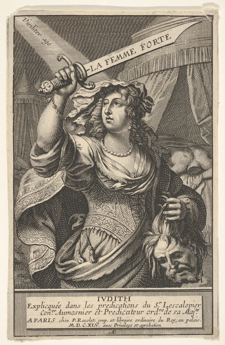 Judith and Holofernes by Abraham Bosse, print, 1645