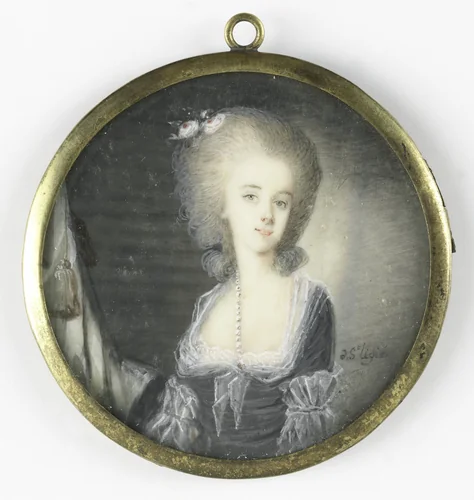 Frederica Louisa Wilhelmina (1770-1819). Prinses van Oranje-Nassau. Dochter van Willem V en Wilhelmina van Pruisen by De Saint-Ligié, painting, 1783