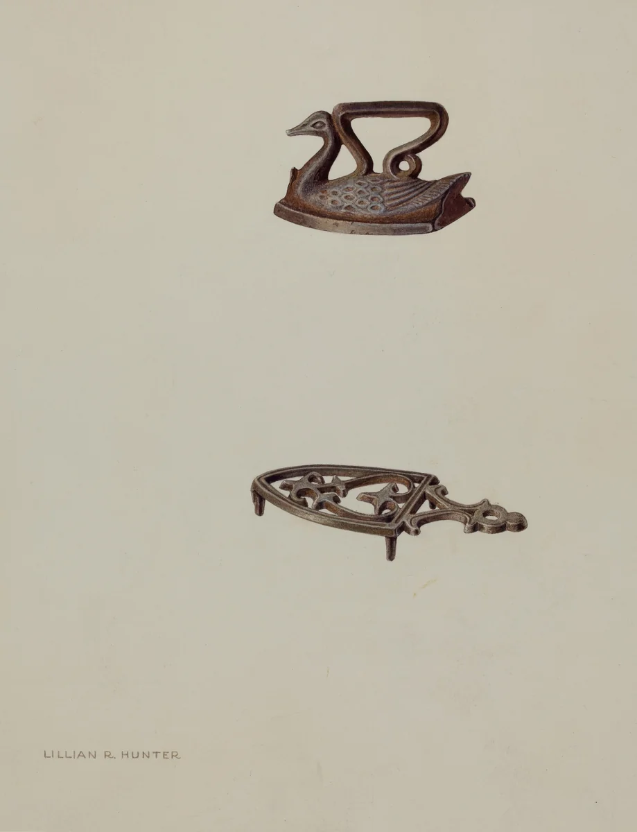 Toy Iron by Lillian Hunter, index of american design, 1937