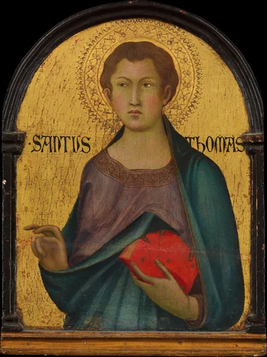 Saint Thomas by Simone Martini, painting, 1317-1319