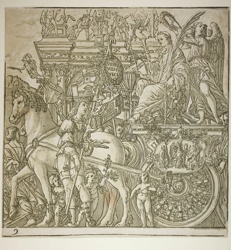 Triumph of Caesar by Andrea Andreani, print, 1599
