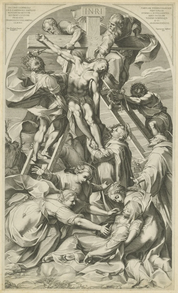 Kruisafneming by Unknown, print, 1576-1624