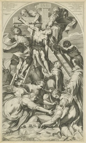 Kruisafneming by Unknown, print, 1576-1624