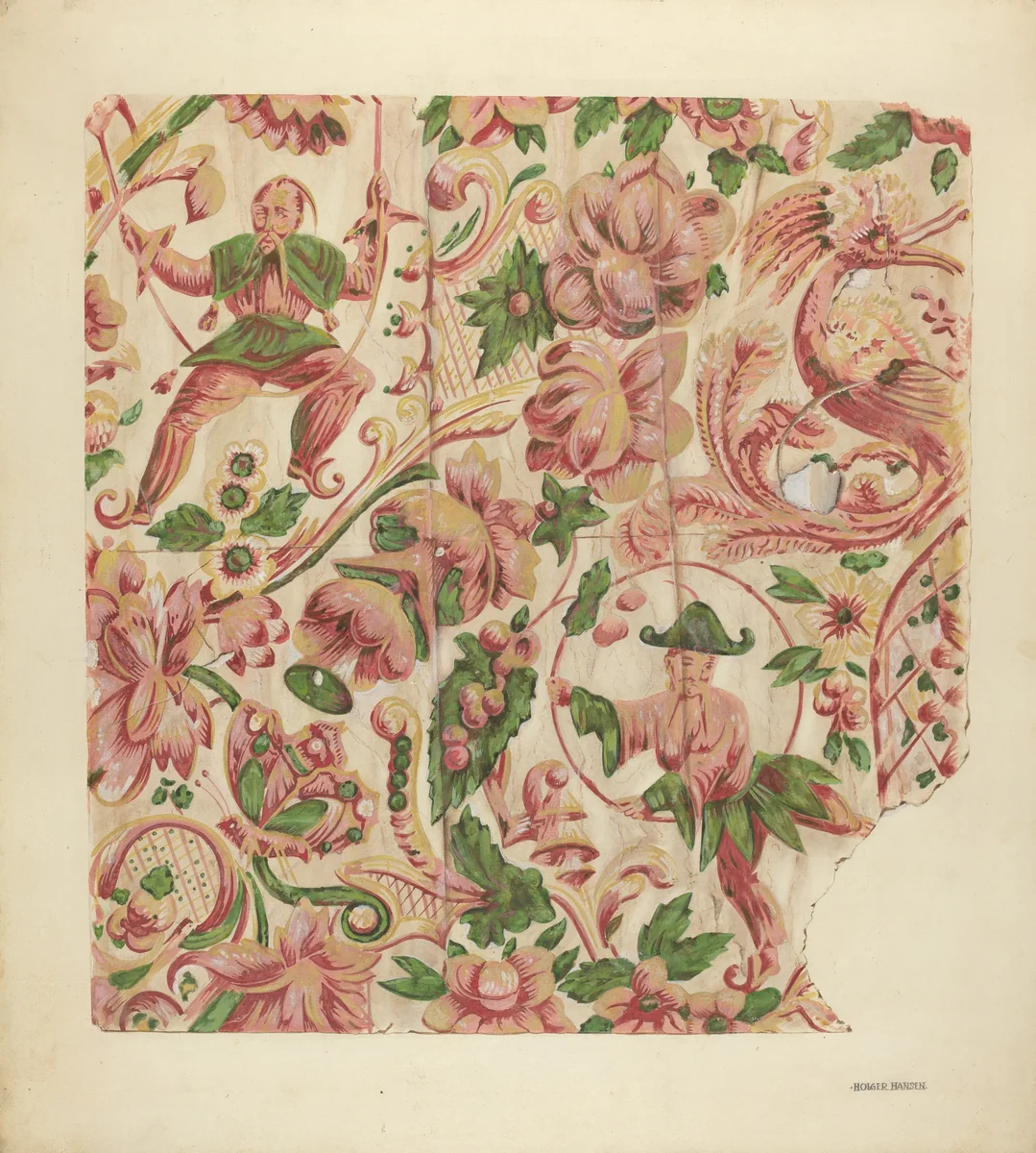 Wall Paper by Holger Hansen, index of american design, 1935-1942