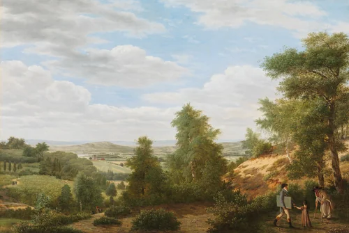 Gezicht op de vlakte van Montmorency bij Saint-Leu-la-Forêt by Pieter Rudolph Kleijn, painting, 1808