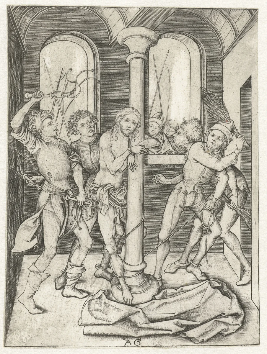 Geseling van Christus by Unknown, print, 1475-1500
