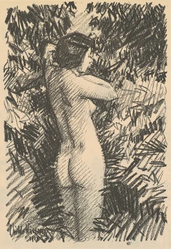 Nude [recto] by Childe Hassam, print, 1918