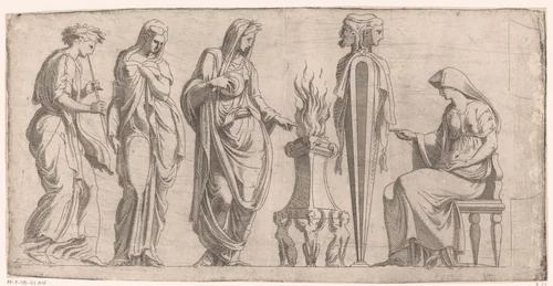 Offer aan Terminus by Unknown, print, 1540-1556