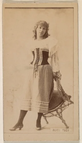 Alice Tack, from the Actresses series (N245) issued by Kinney Brothers to promote Sweet Caporal Cigarettes by Kinney Brothers Tobacco Company, photograph, 1890