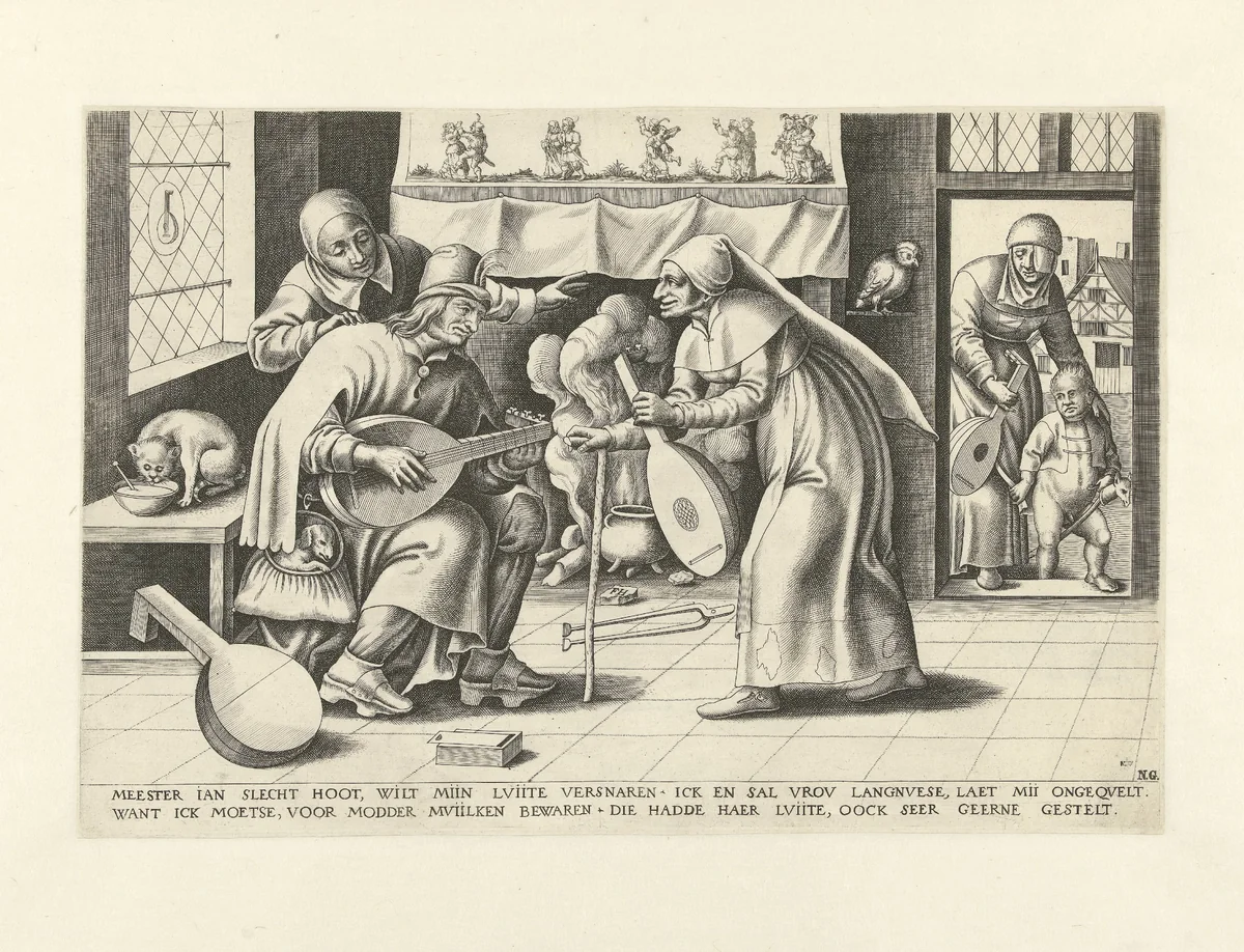 Meester Jan Slechthoofd by Unknown, print, 1546-1562