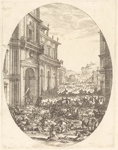 The Massacre of the Innocents by Jacques Callot, print, 1618-1620