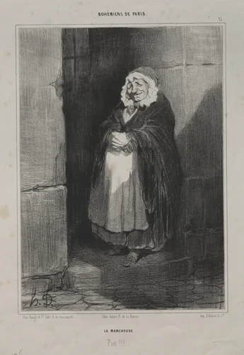 The Pedestrian by Honoré Daumier, print, 1841