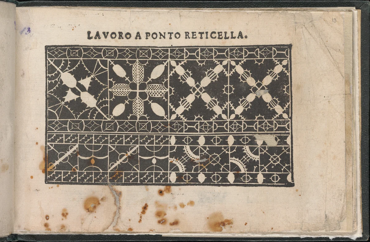 Gemma pretiosa della virtuose donne, page 13 (recto) by Isabella Catanea Parasole, book, 1625