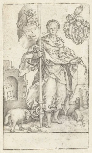 Nederigheid by Heinrich Aldegrever, drawing, 1551