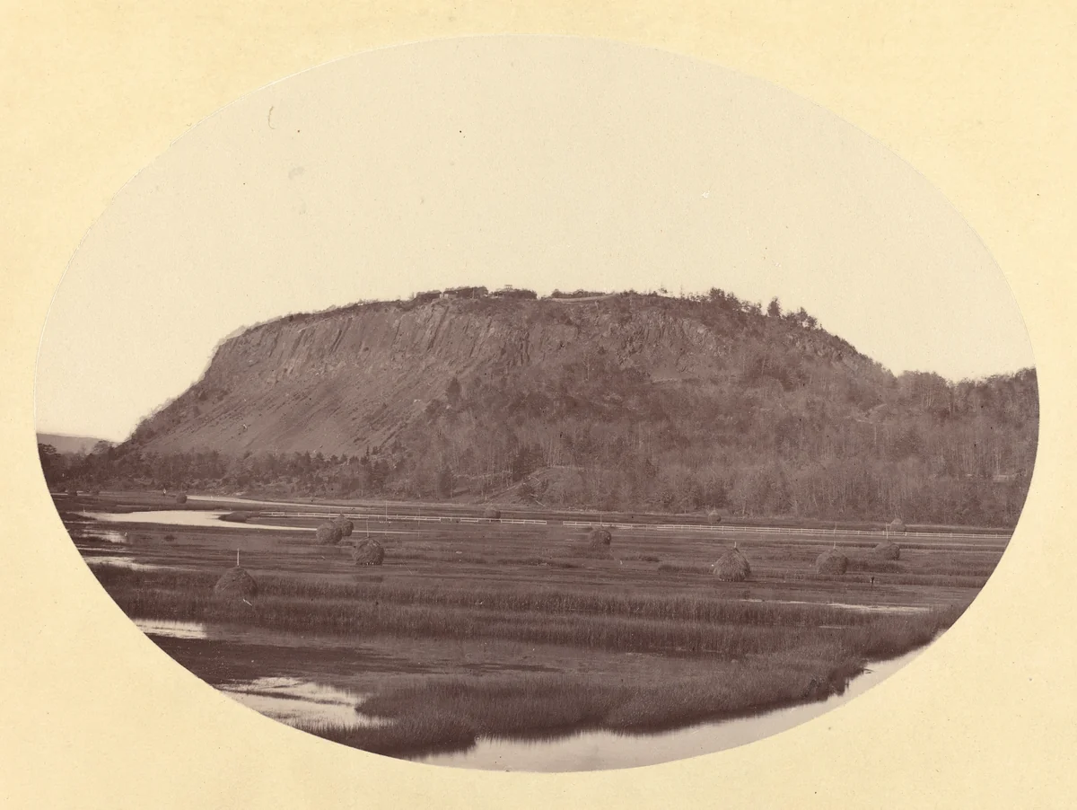 East Rock, New Haven by George K. Warren, photograph, 1868
