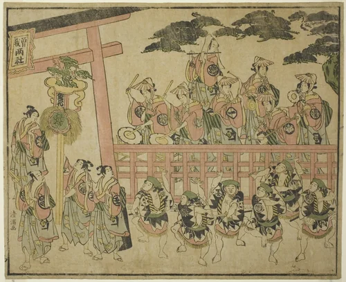 The Soga Festival by Torii Kiyomitsu I, print, 1763-1773