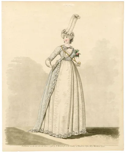 Fashion plate by Nicolaus Heideloff, artwork, 1798