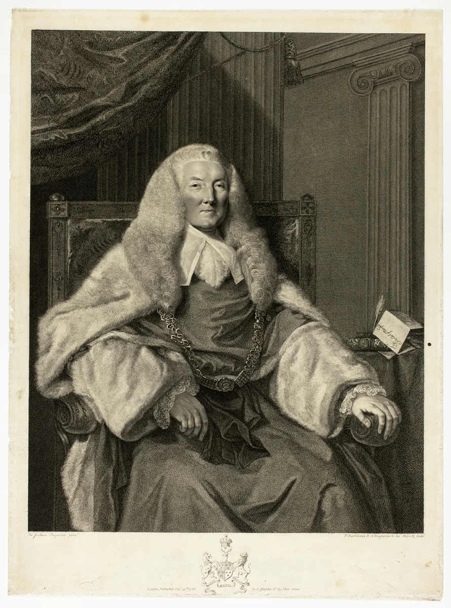 Earl Mansfield by Francesco Bartolozzi, print, 1786