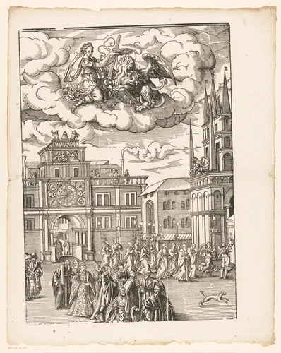 Festa della Sensa (vierde gedeelte) by Jost Amman, print, 1679