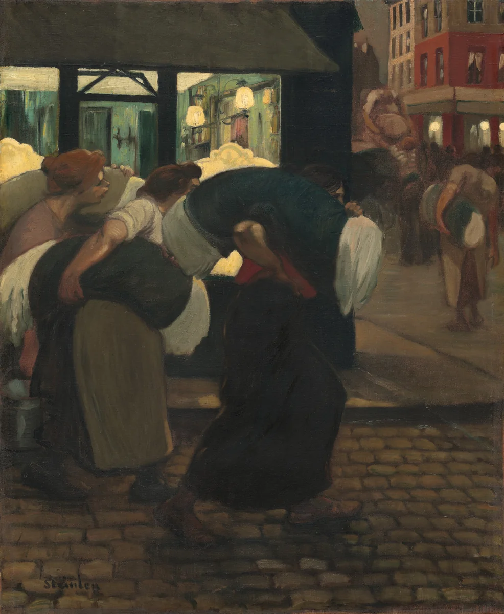 The Laundresses by Théophile Alexandre Steinlen, painting, 1899