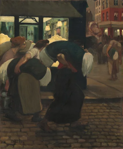 The Laundresses by Théophile Alexandre Steinlen, painting, 1899