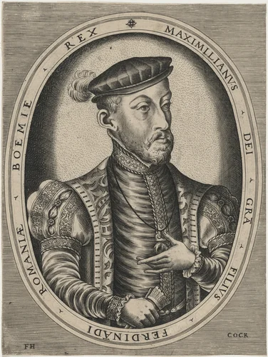 Maximilian II, Roman Emperor by Frans Huys, print, 1522-1562