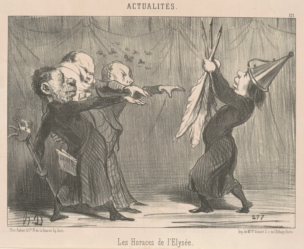 L'empereur soulouque ... by Honoré Daumier, print, 1851