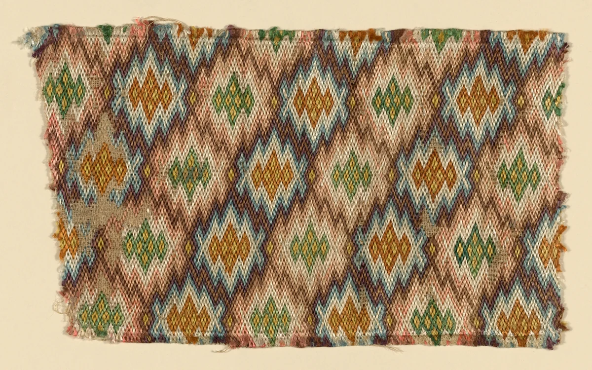 Fragment by Italy, textile, 1601-1700